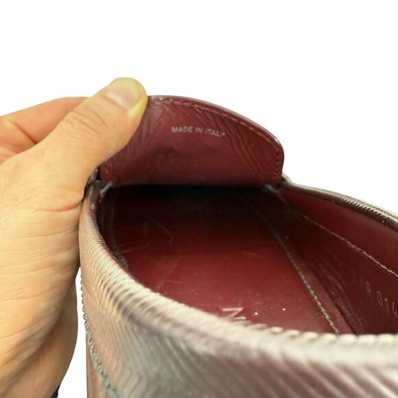 Louis Vuitton Monte Carlo Leather Drivers Loafers Burgundy Size 9 - Picture 11 of 11